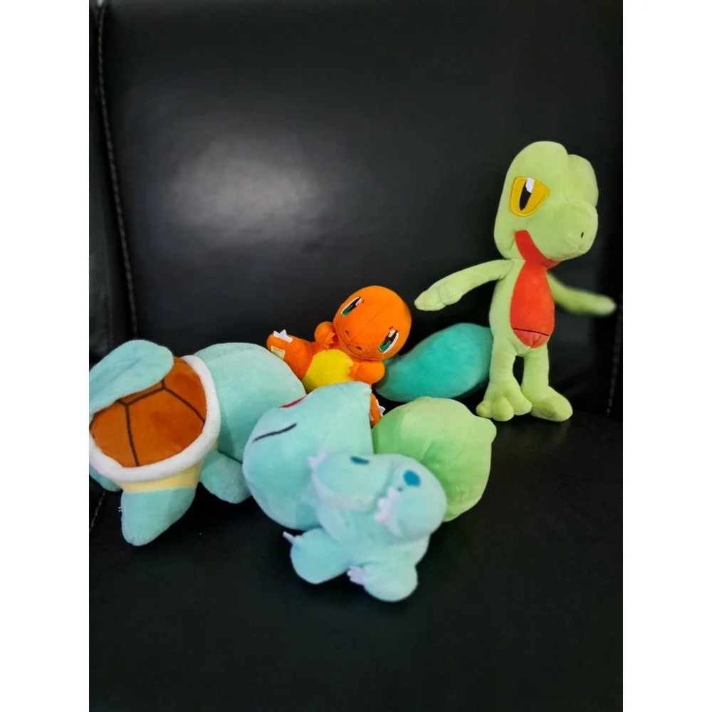 Squirtle Commander Bulbasaur Pokemon Plushies 4‎ pc Plush US Seller Lot